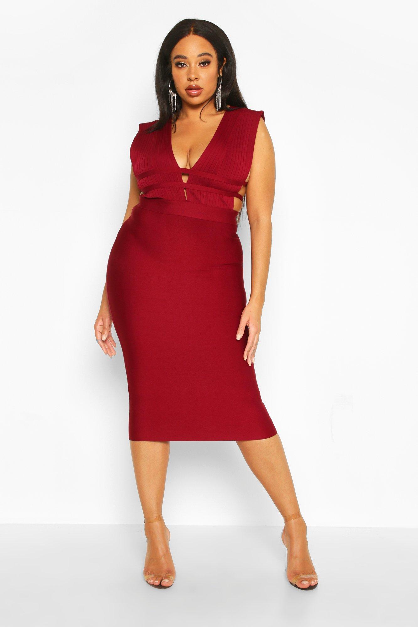 Plus size 2025 bandage dress uk