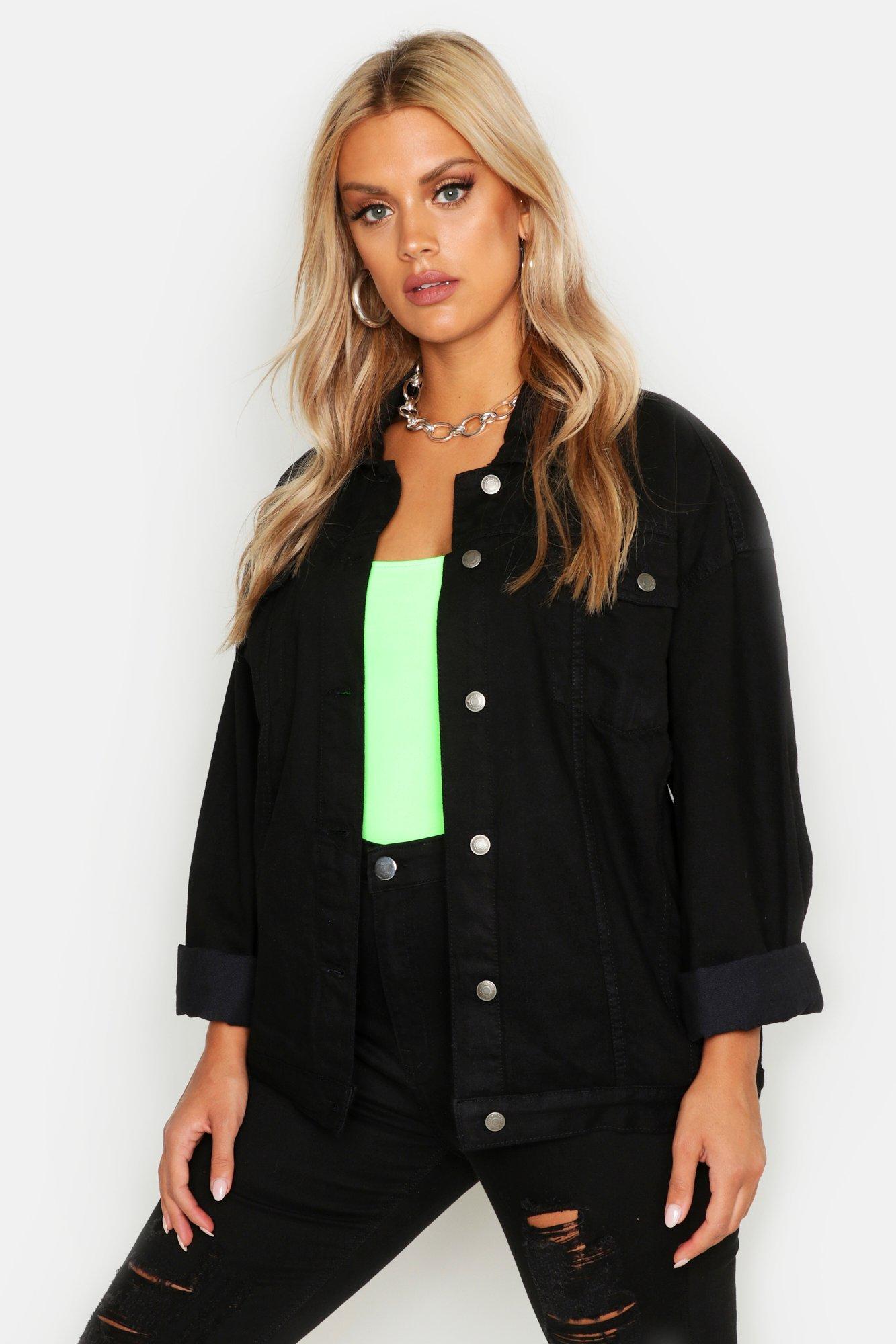 boohoo plus denim jacket