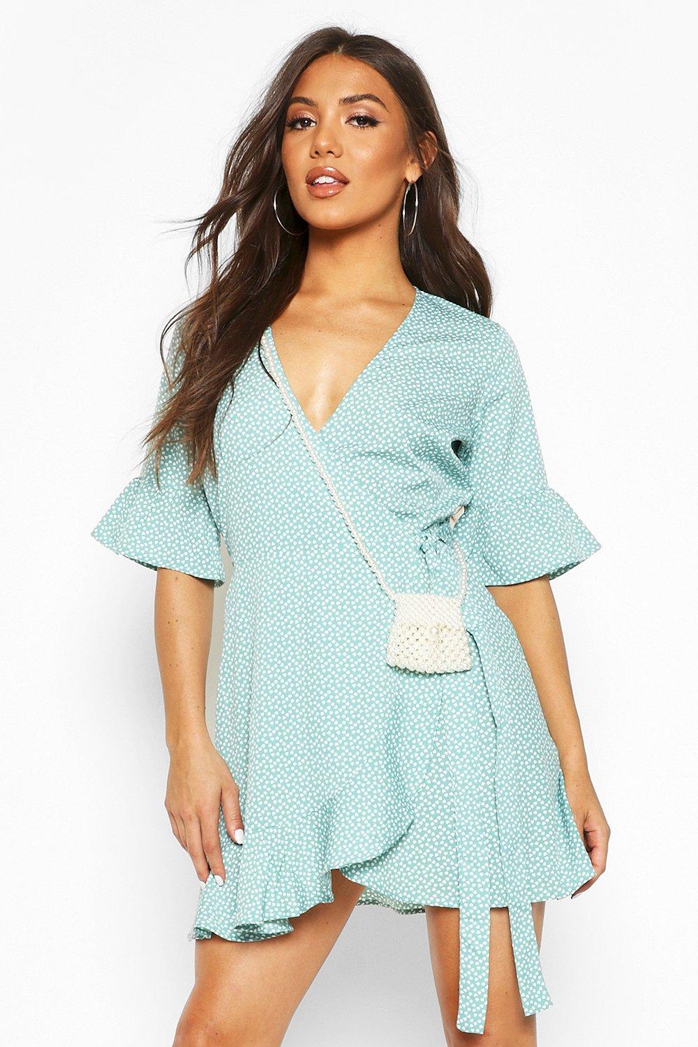 boohoo mint dress