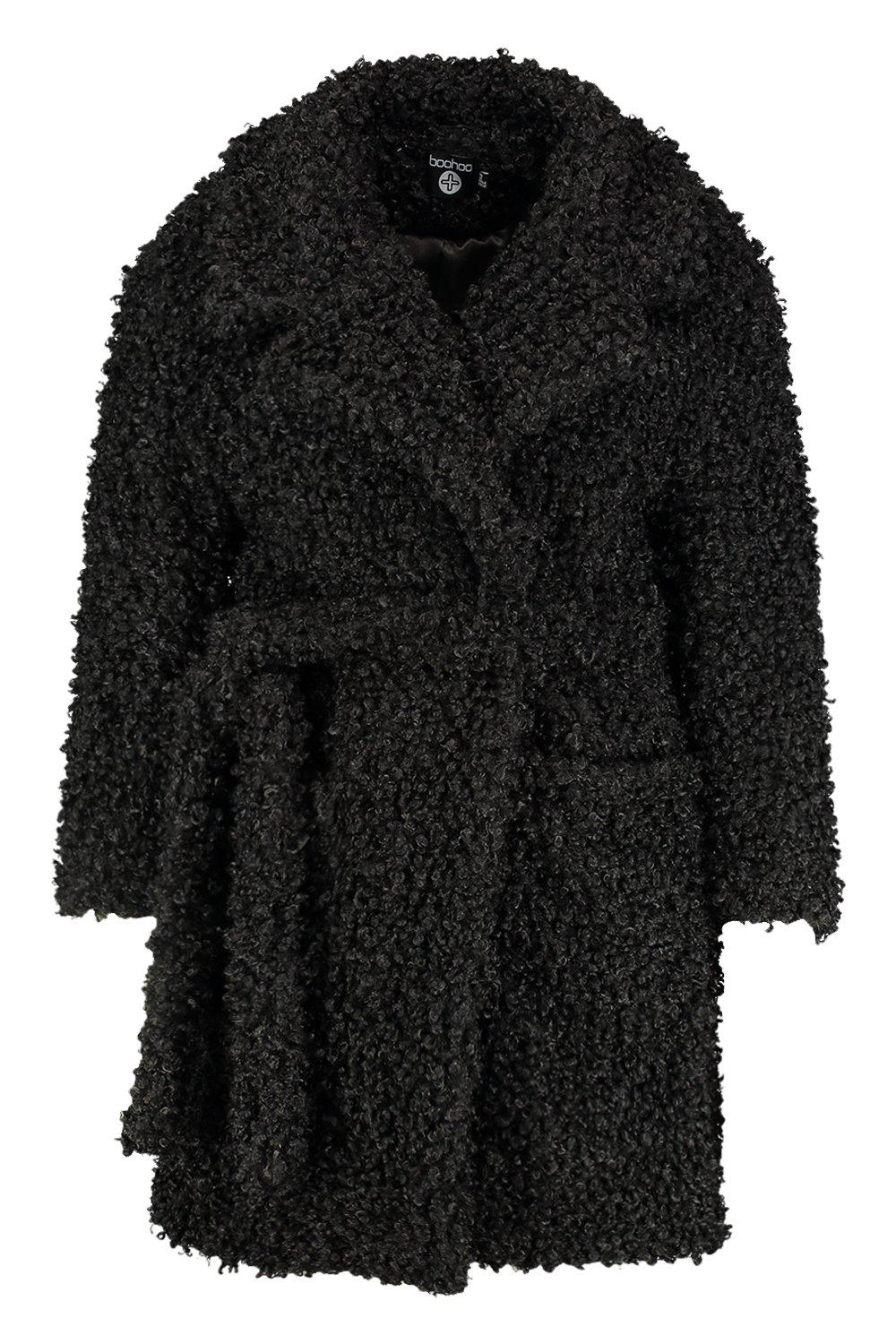 Teddy Faux Fur Belted Coat