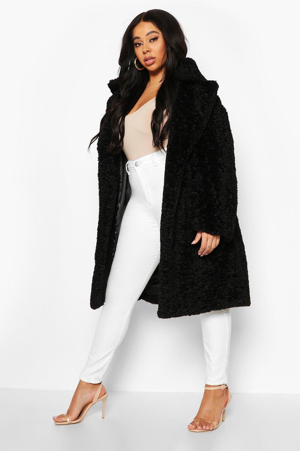 plus size mid length coats