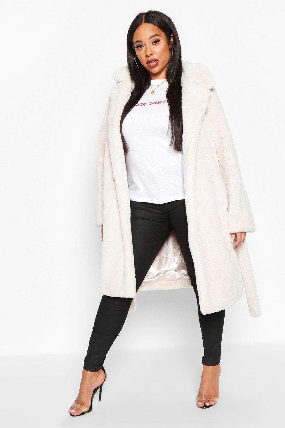 white longline coat