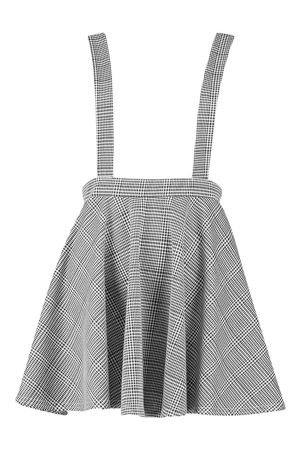 Dogtooth pinafore skirt hotsell