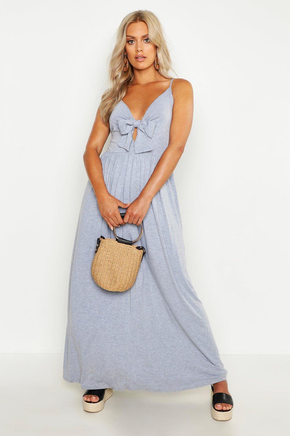 Maxi dress hot sale knot front