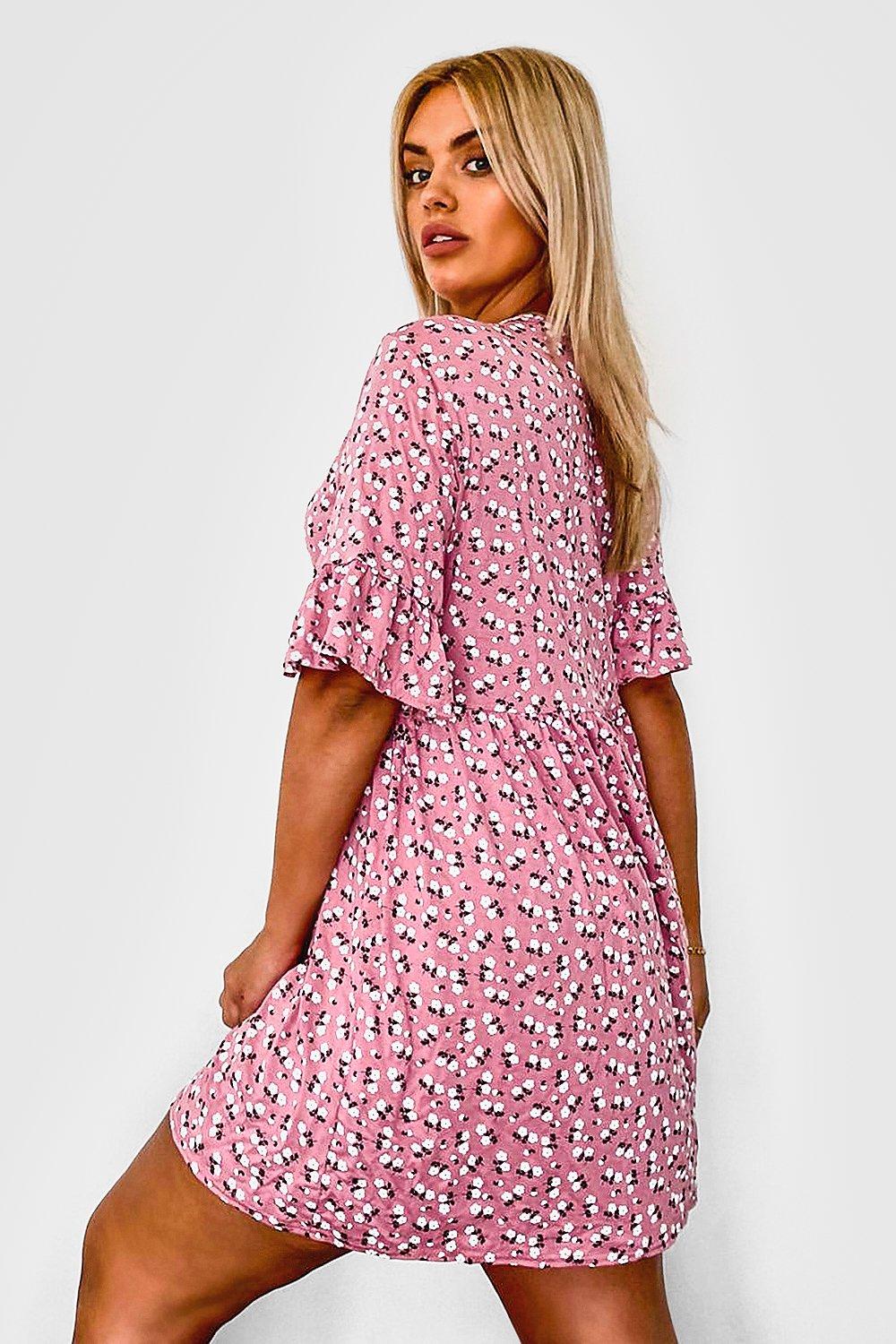 Boohoo ditsy outlet dress