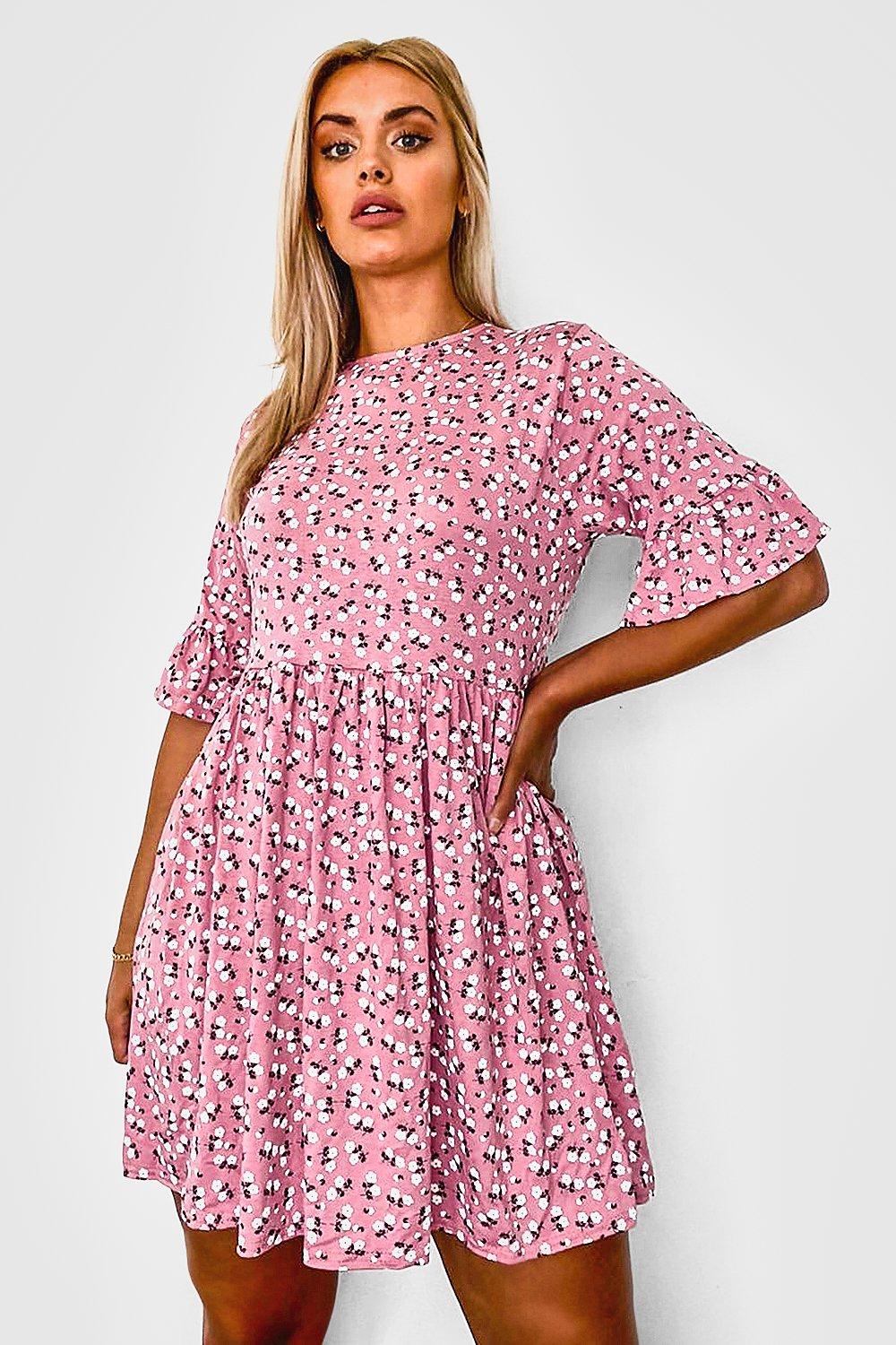 Boohoo best sale ditsy dress