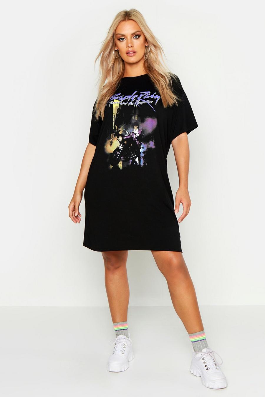 Plus Prince Graphic Licensed T-Shirt Dress image number 1