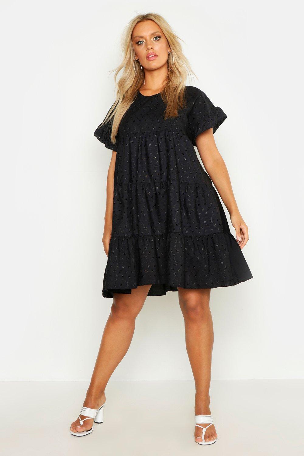 boohoo broderie dress