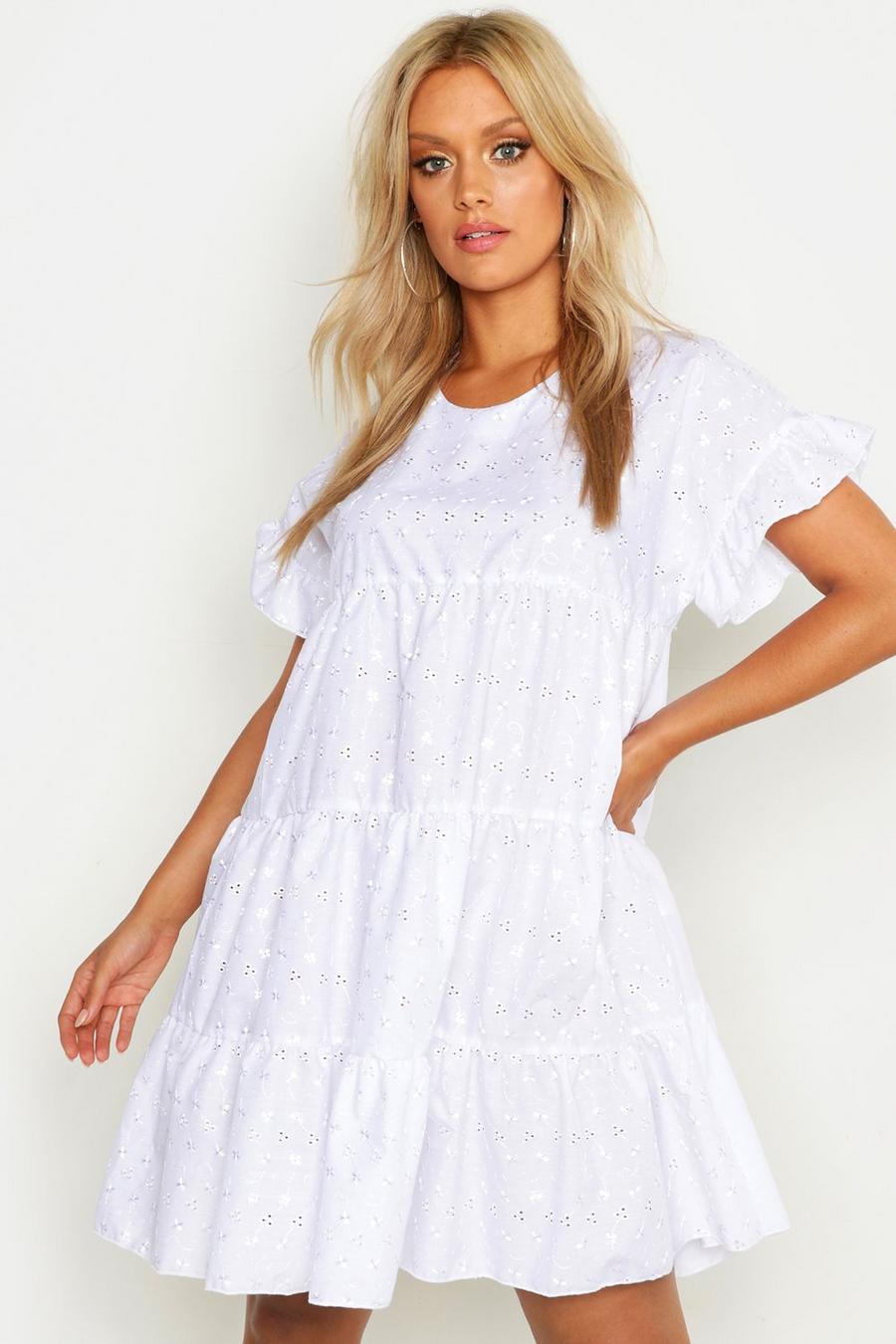 Plus Broderie Anglaise Smock Dress image number 1