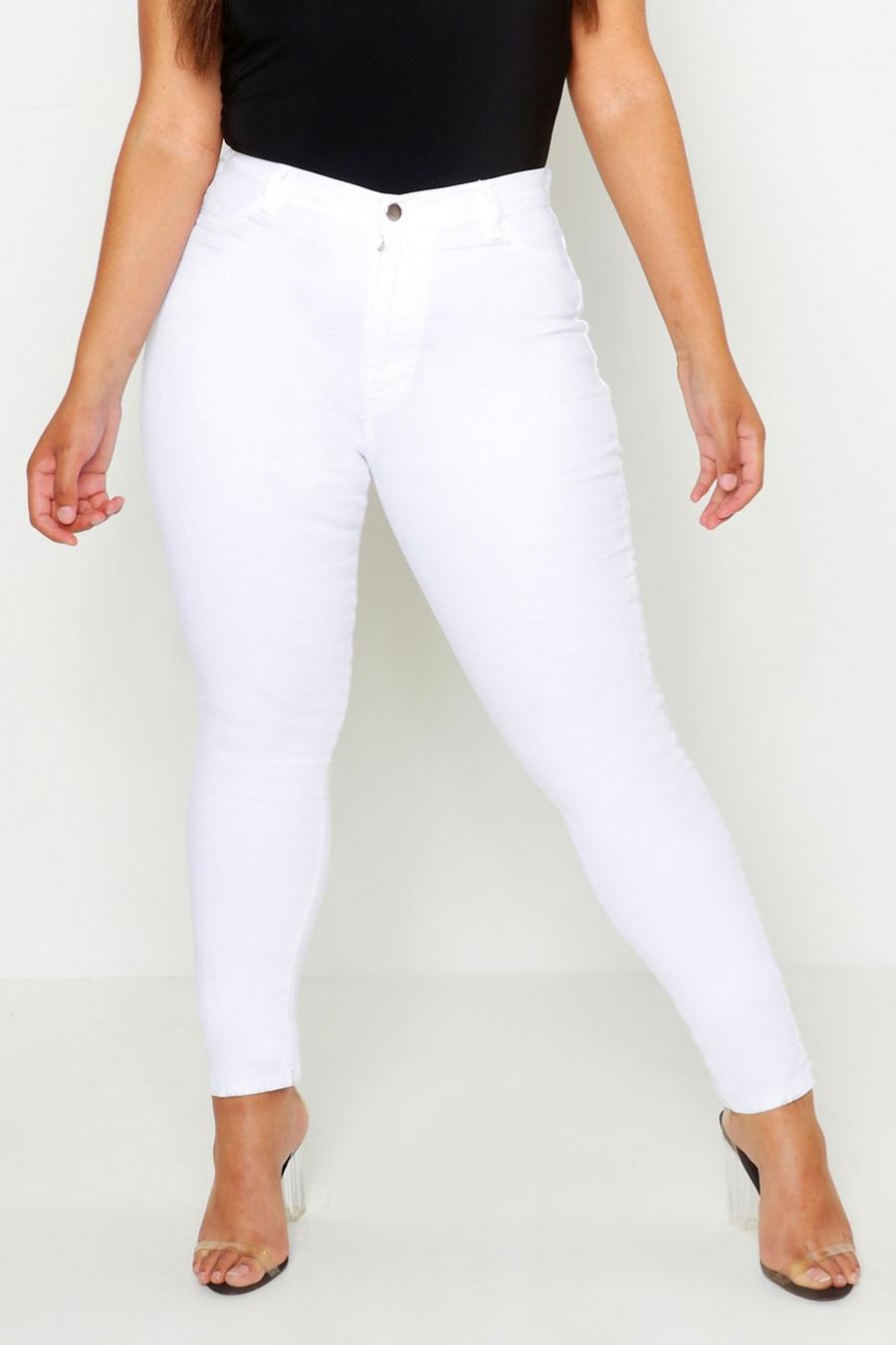 Plus Super High-Waisted Stretch Skinny Jeans image number 1