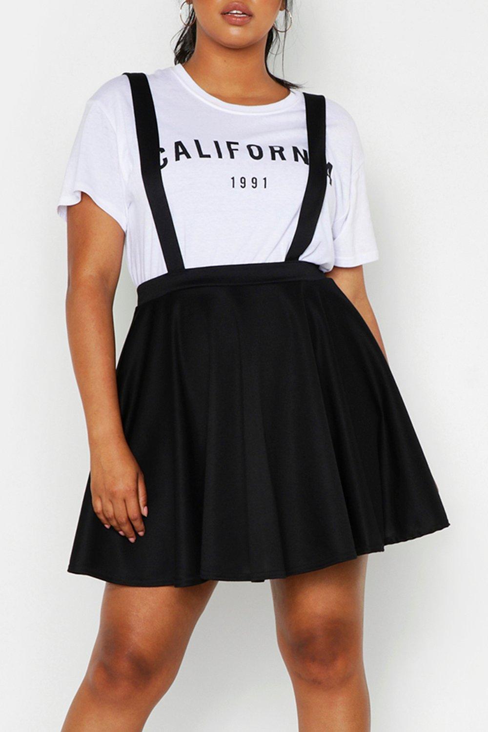 Plus Pinafore Skirt boohoo CA