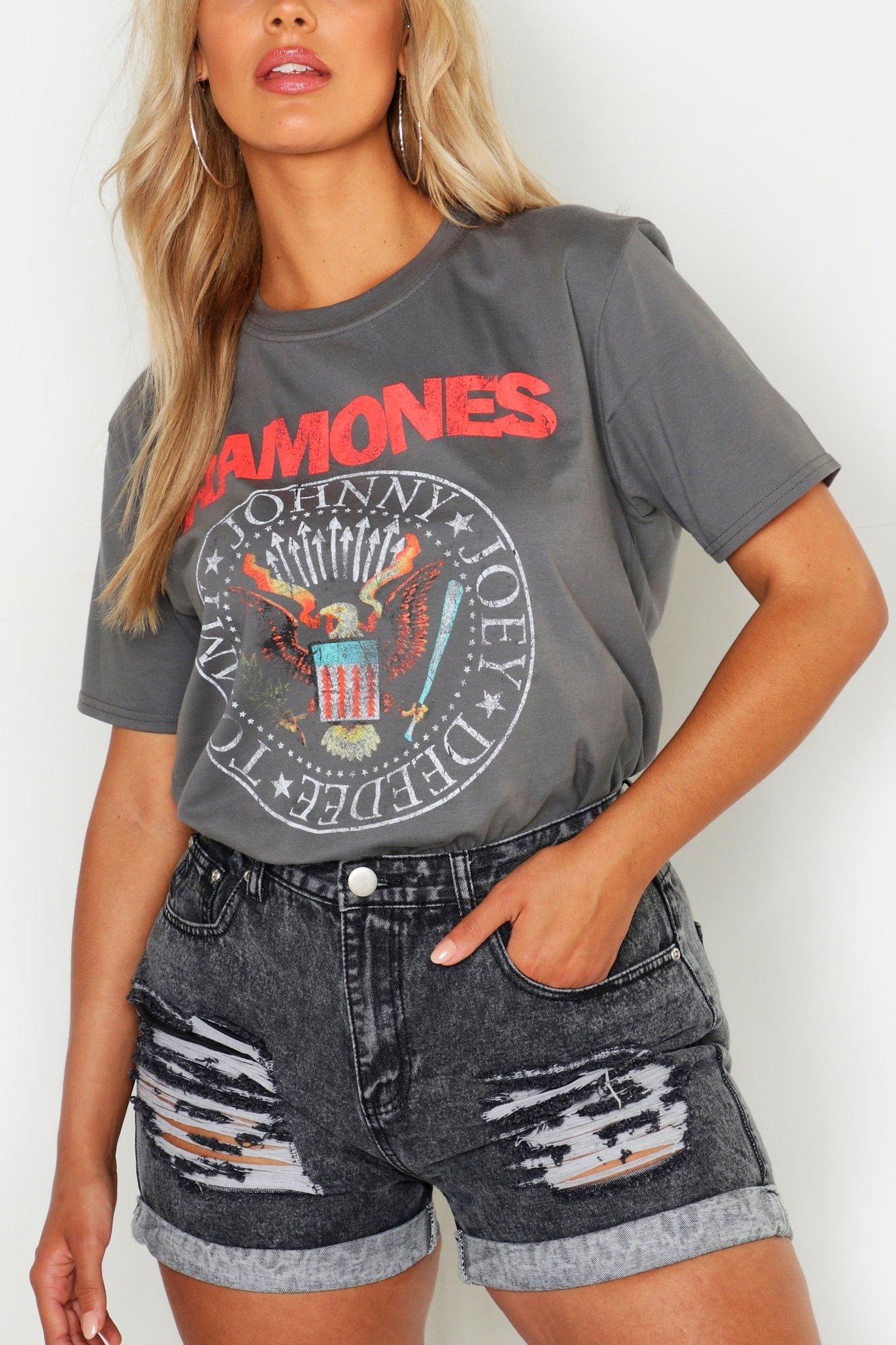 Camisetas de los discount ramones para mujer