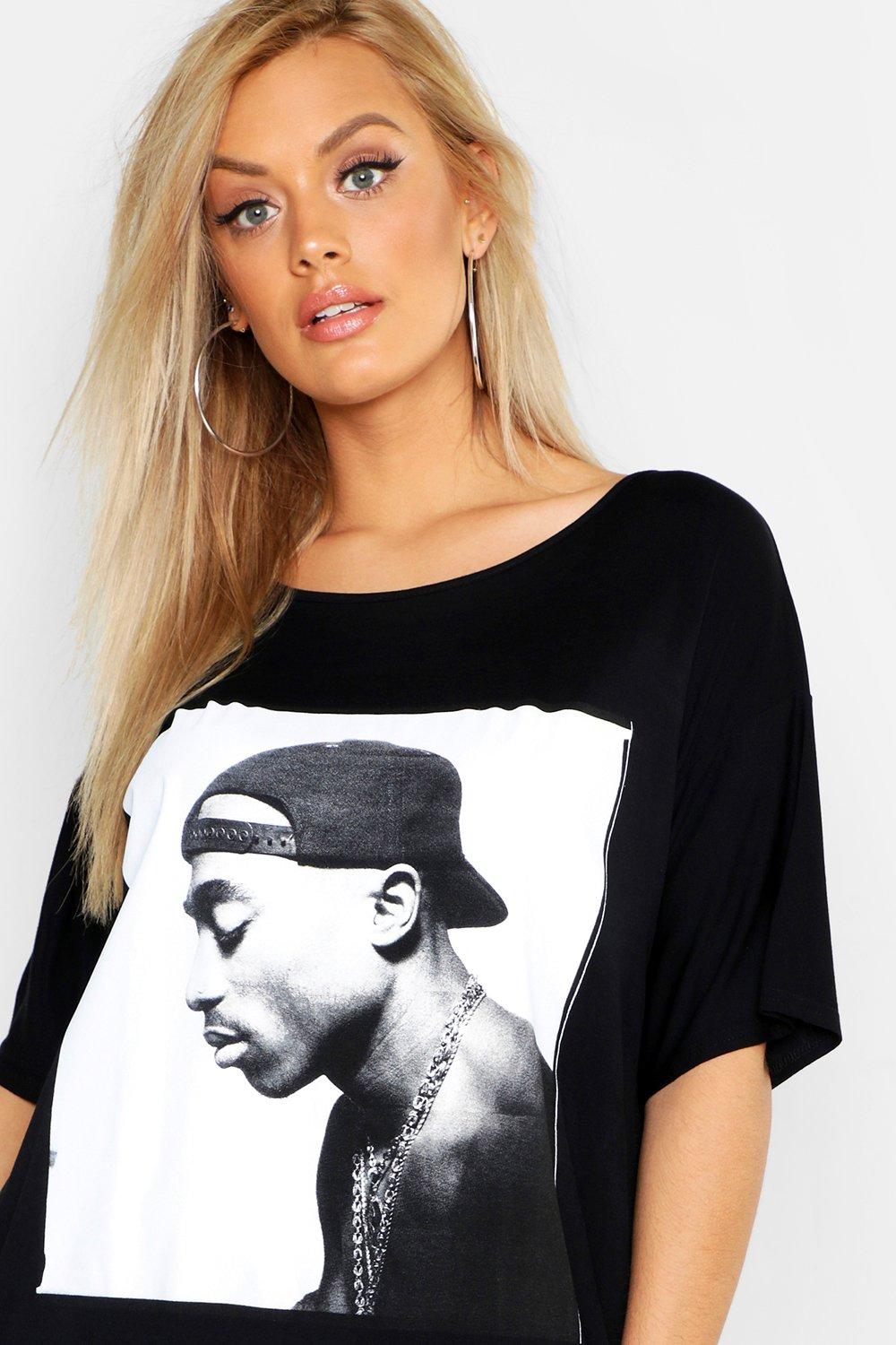 tupac t shirt dress plus size