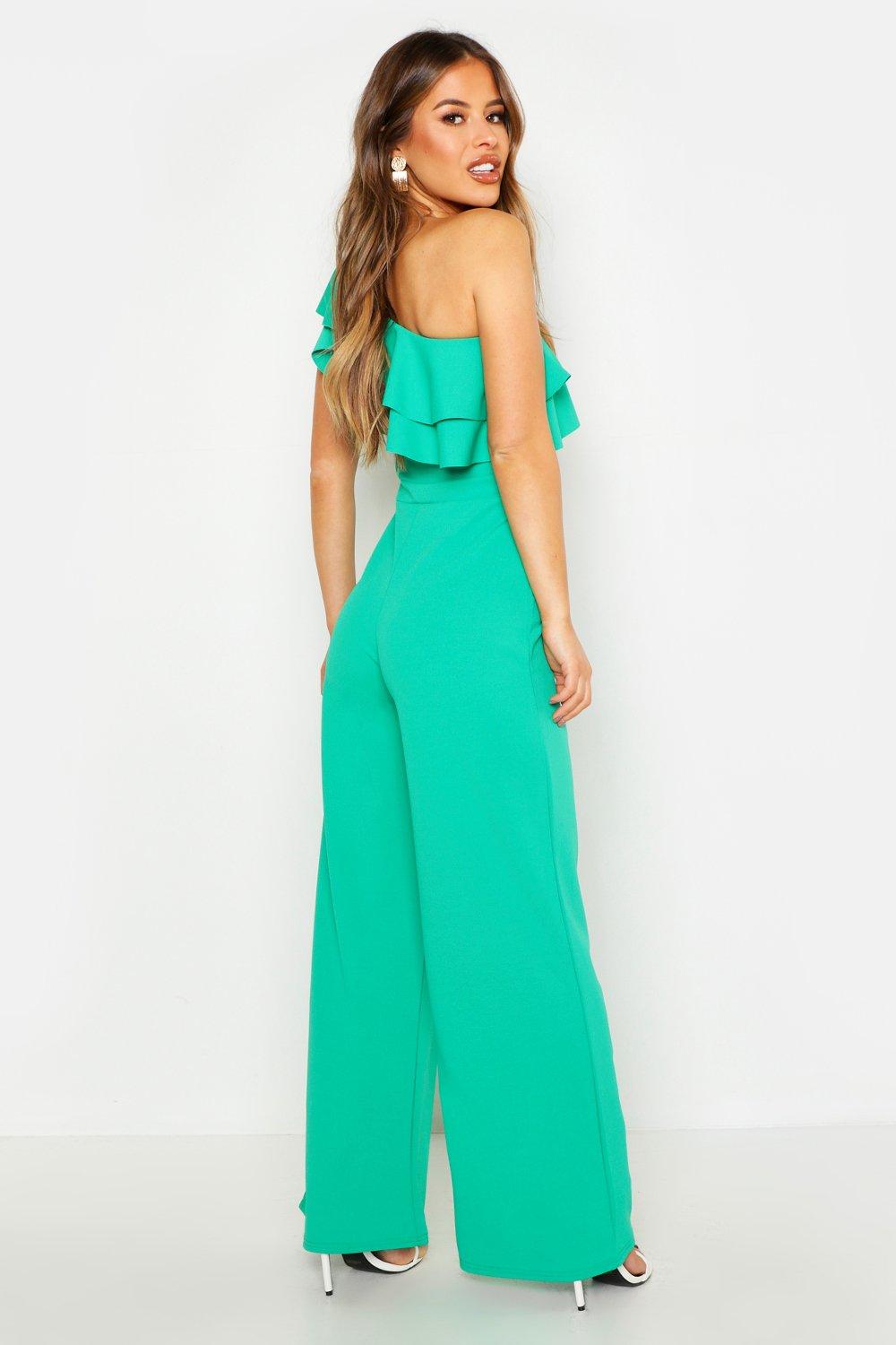 Petite off shoulder jumpsuit online