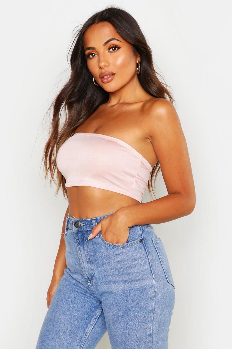 Nude Petite Basic Jersey Knit Tube Top image number 1