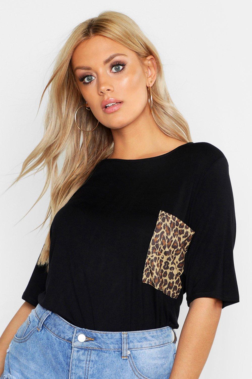 Tee shirt best sale leopard femme