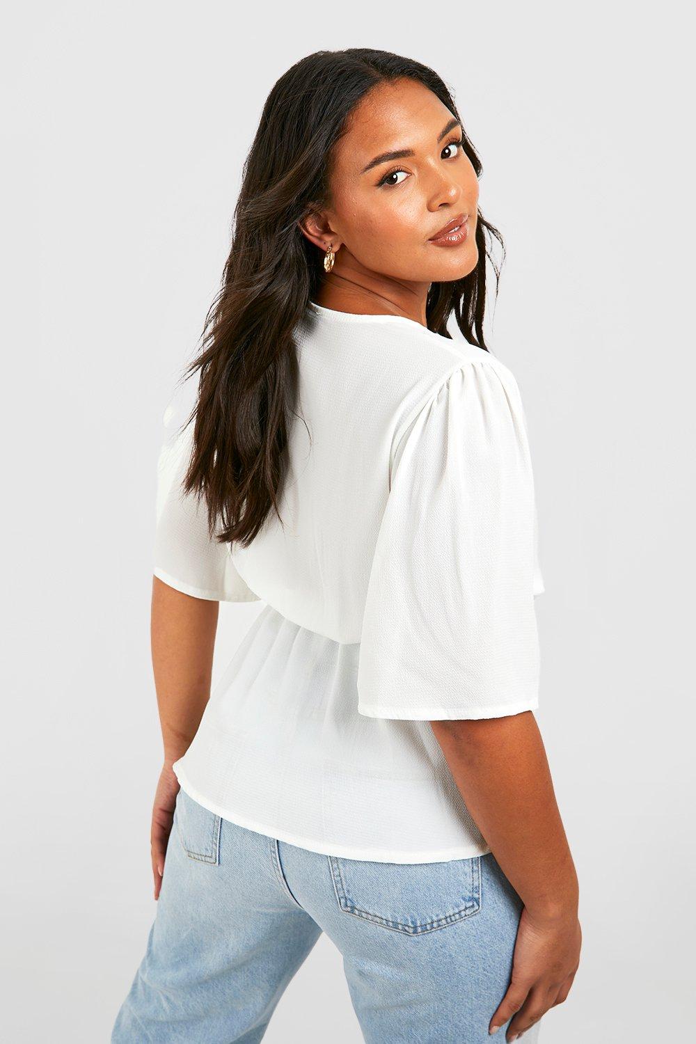 Boohoo store plus blouses