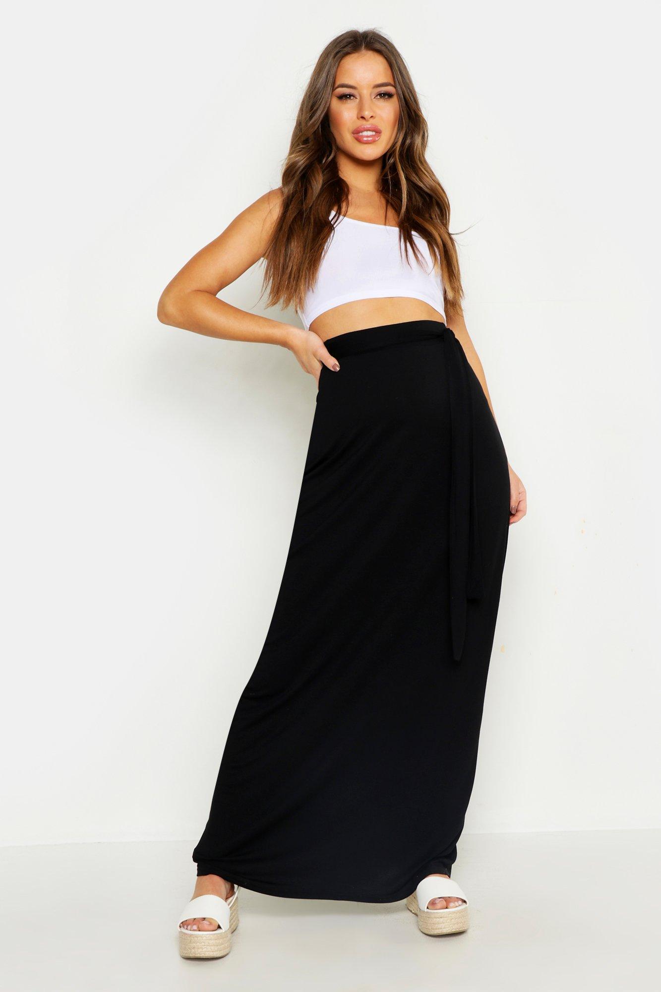 boohoo maxi skirt