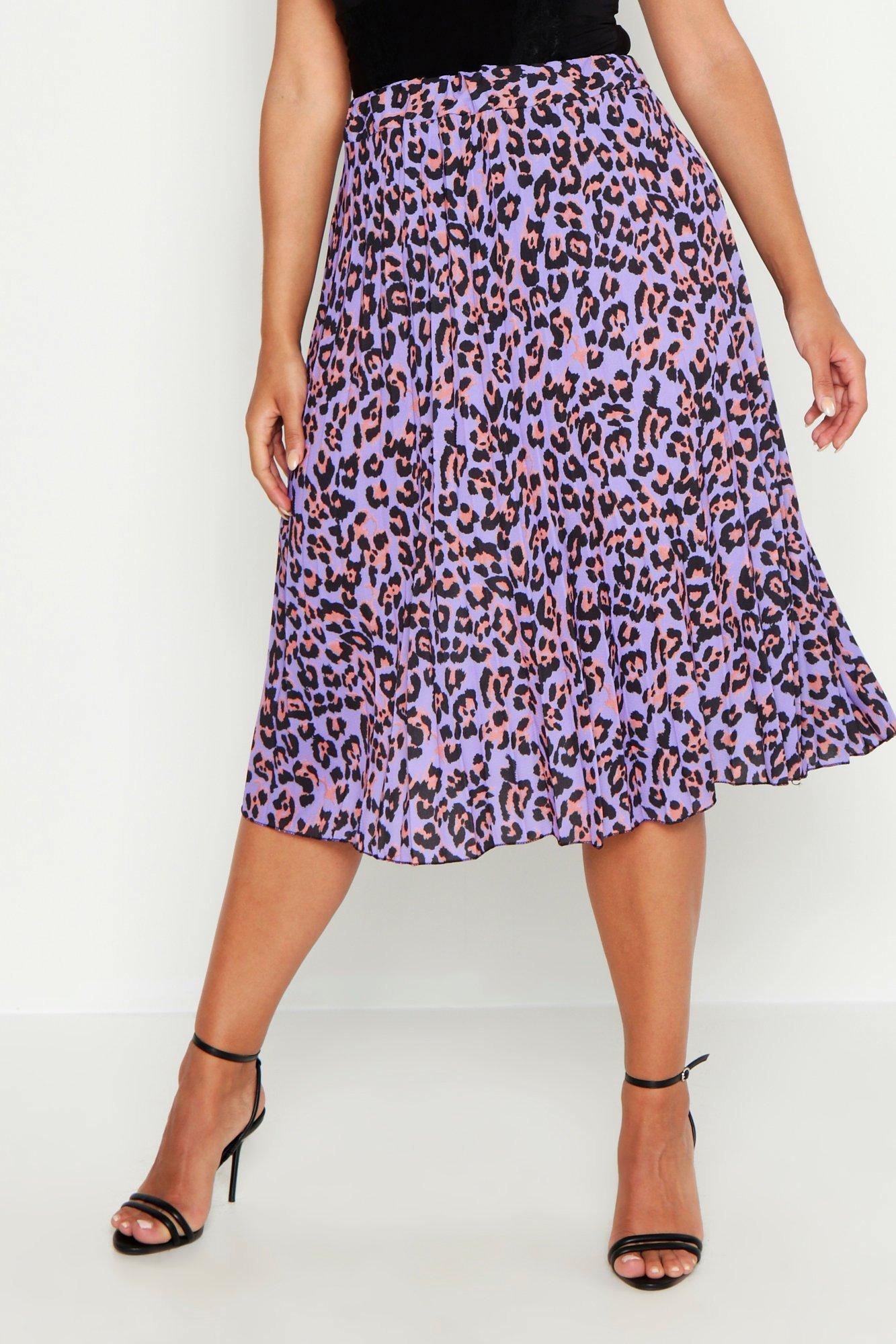 Leopard midi skirt outlet boohoo