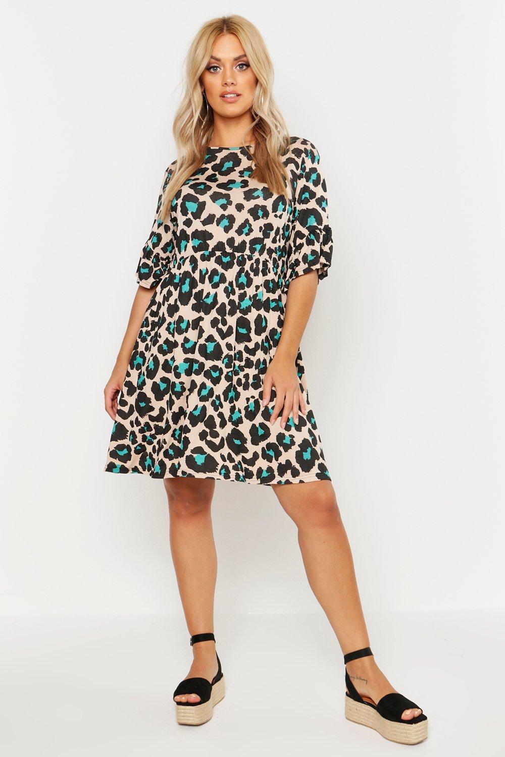 Leopard print dress curve sale