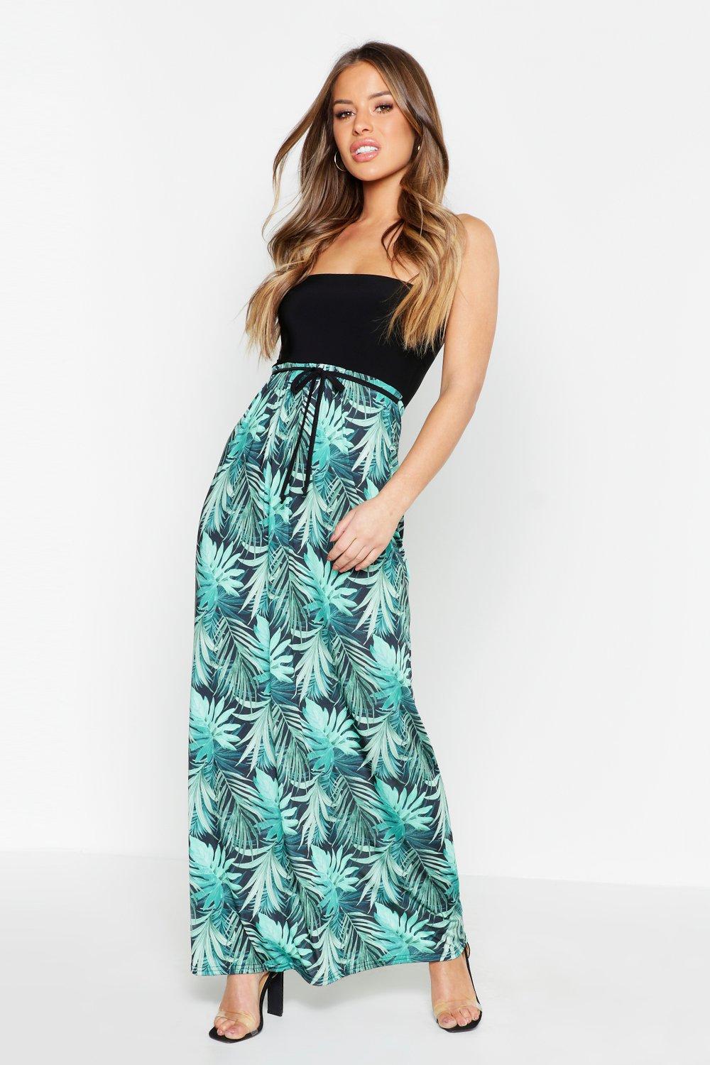 boohoo blue maxi dress