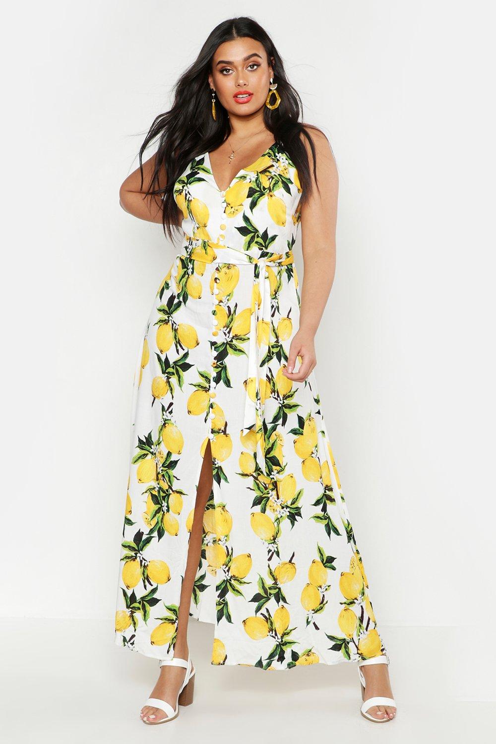 boohoo sunflower dress