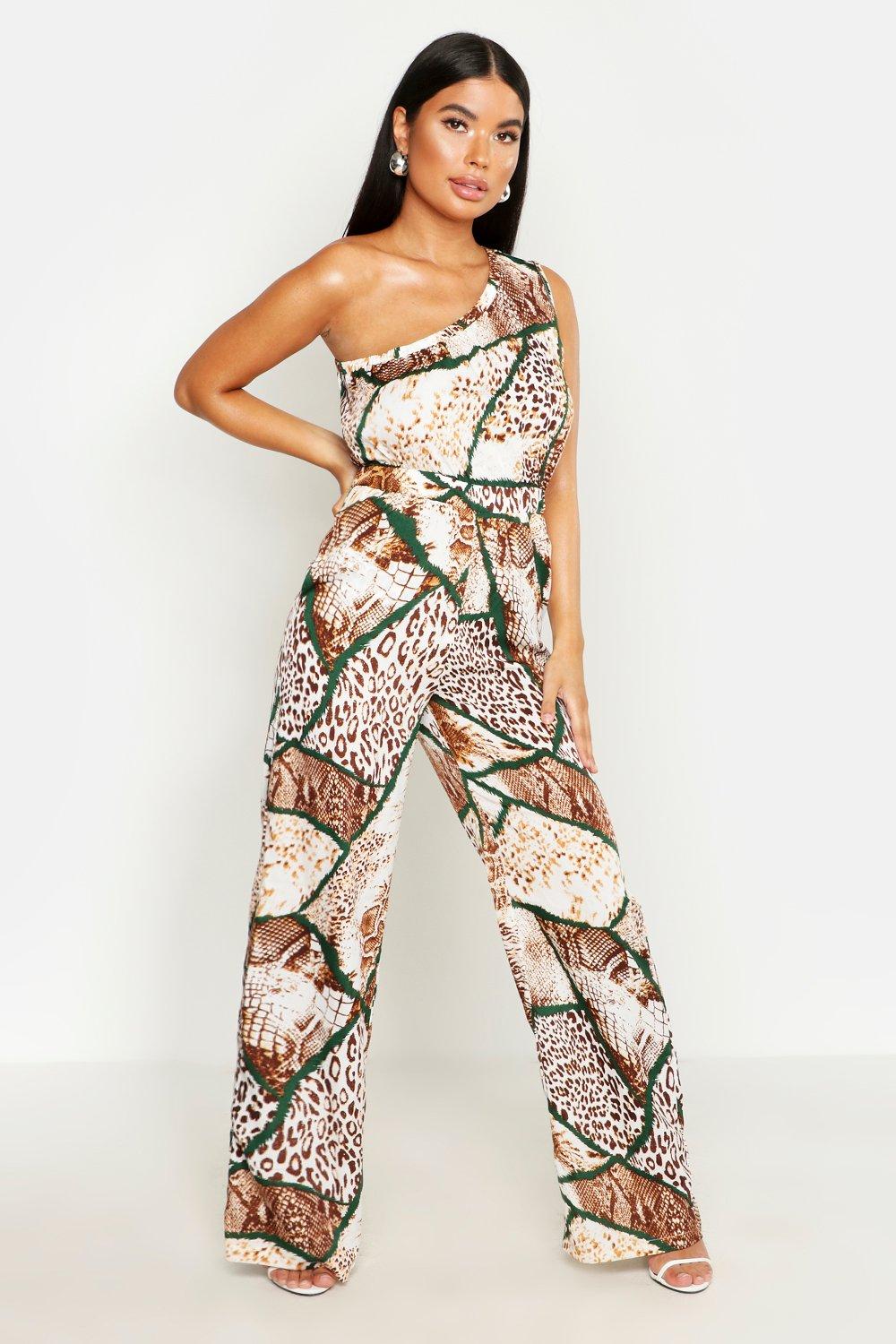 zebra print jumpsuit