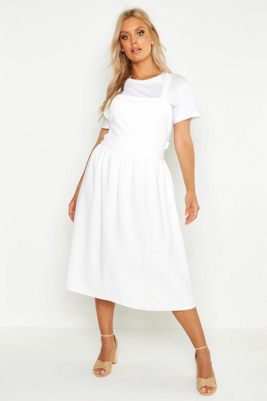 Plus Midi Pinafore Dress image number 1