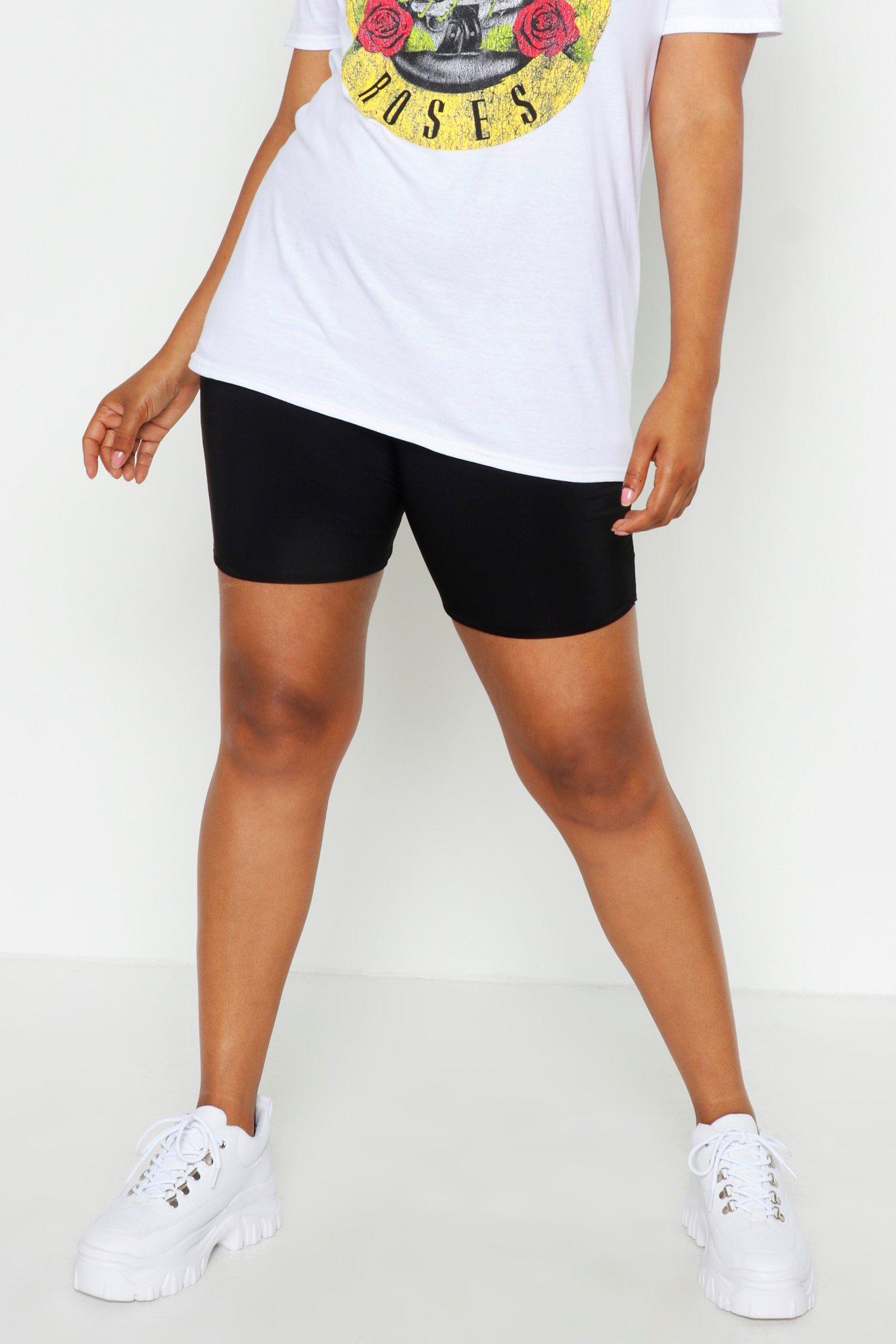 Black slinky cycling shorts deals