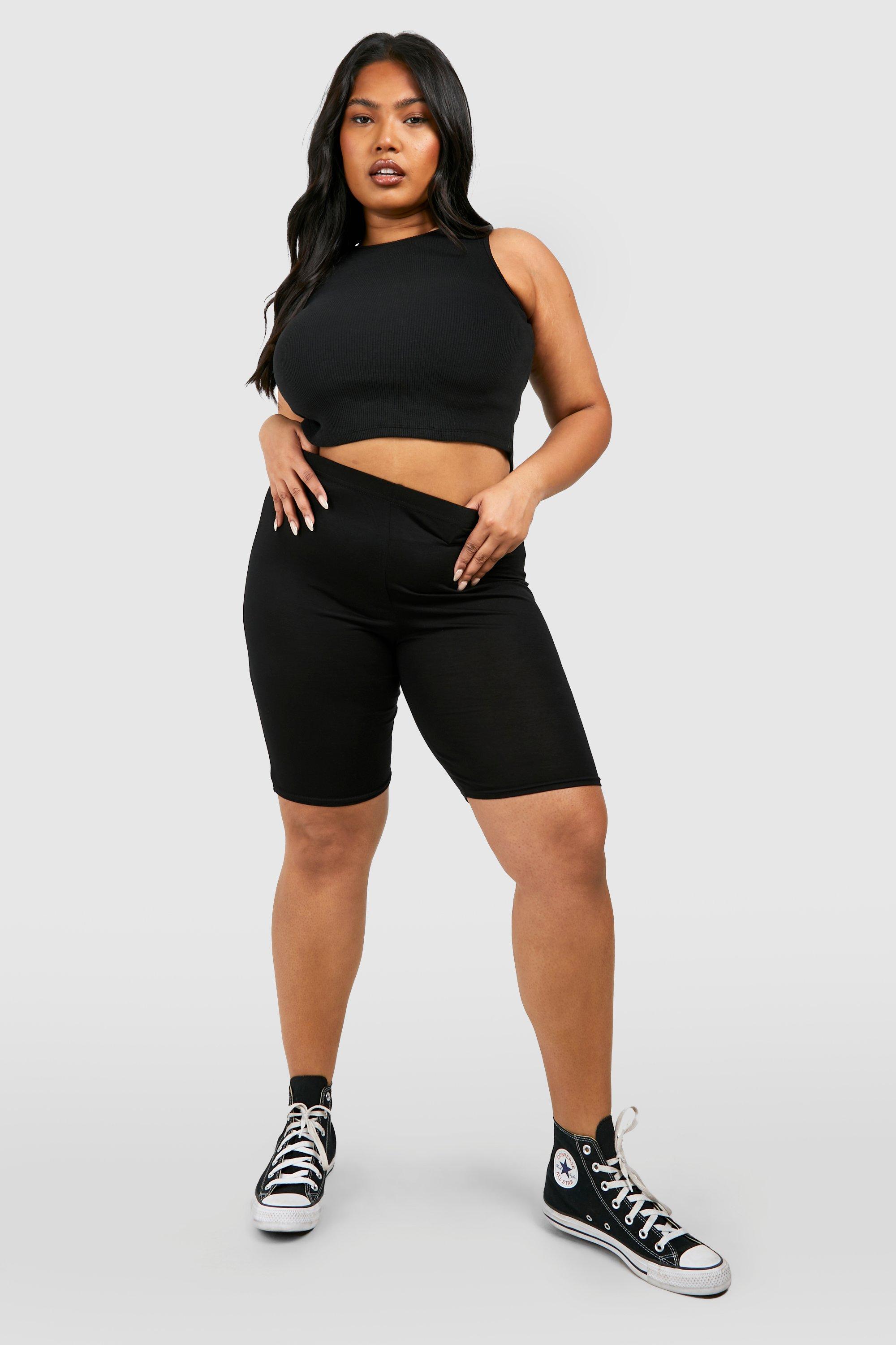 Biker short plus size on sale