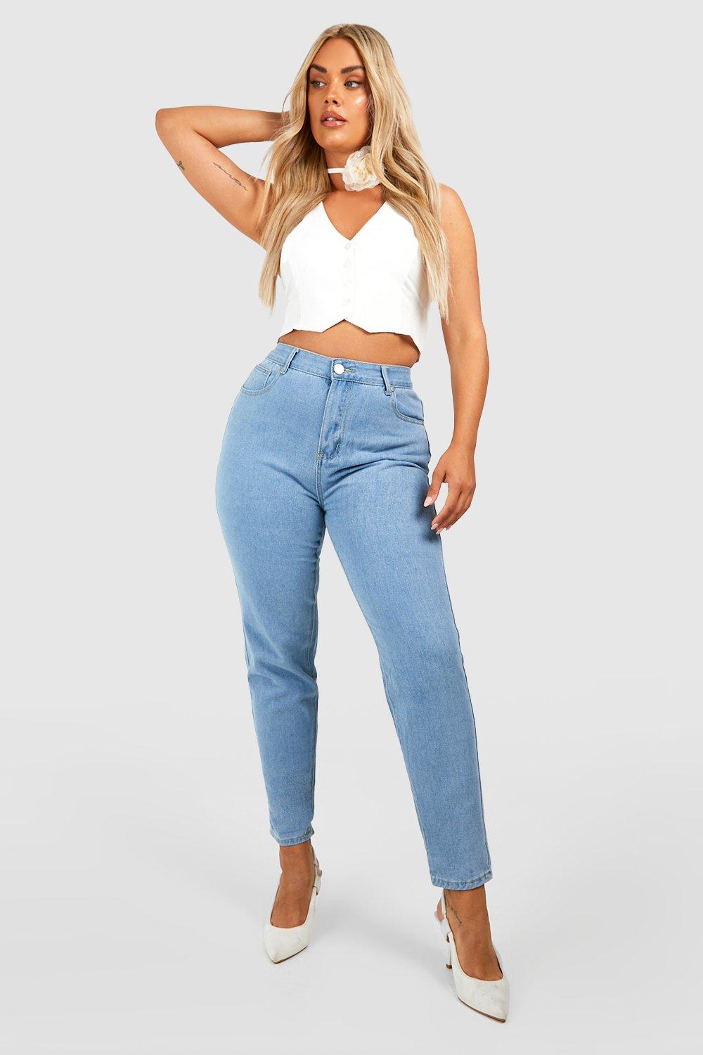 light blue high rise jeans