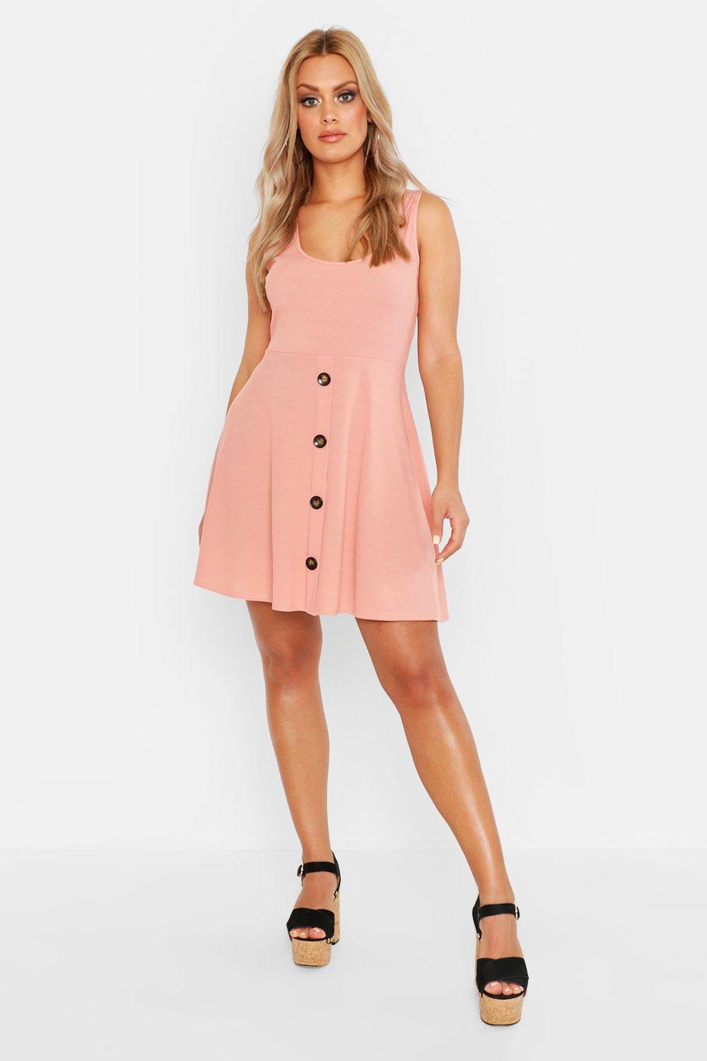 boohoo dusty pink dress