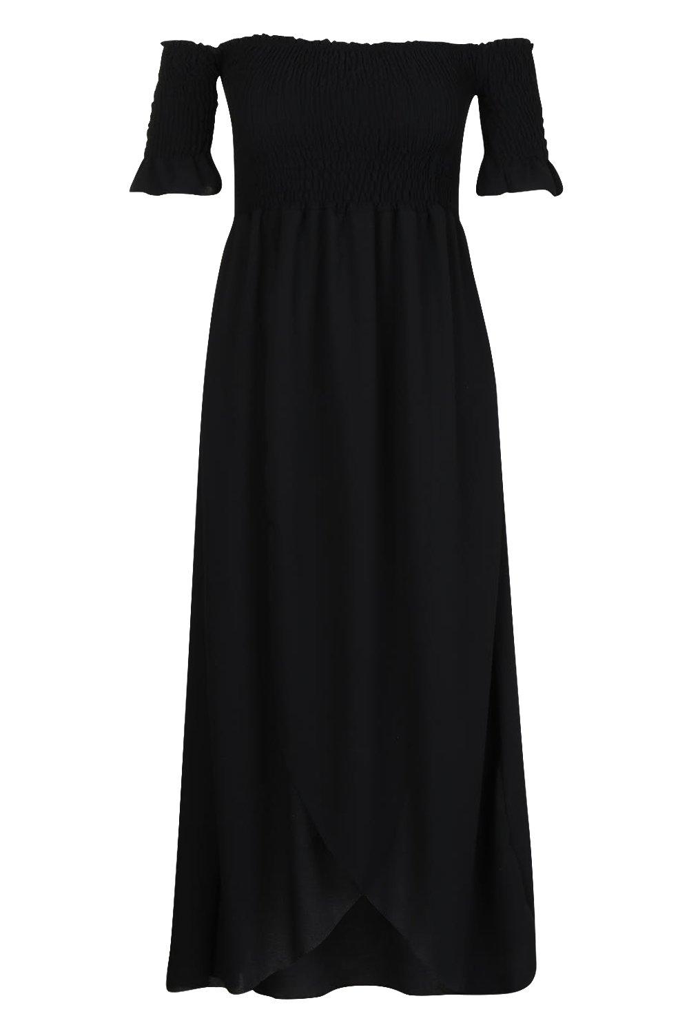 Plus Ruched Waist Maxi Dress