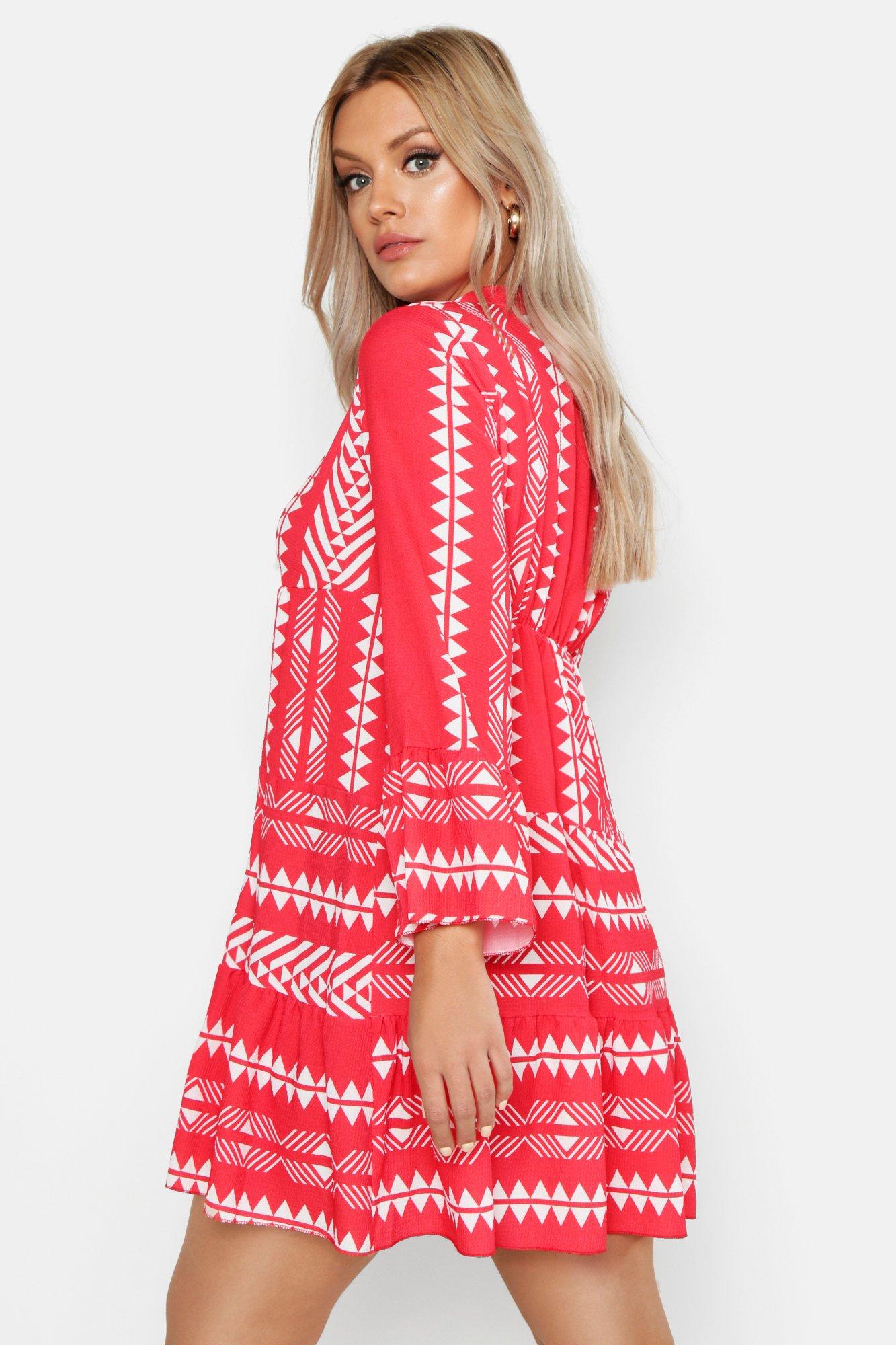 boohoo aztec dress