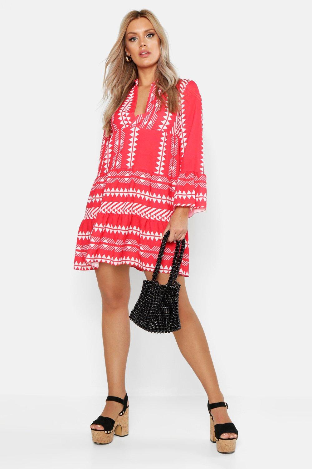 boohoo aztec dress