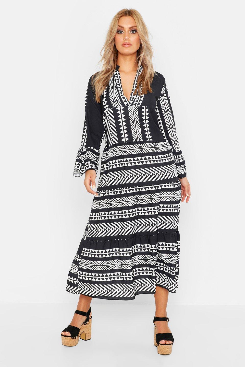 boohoo aztec dress