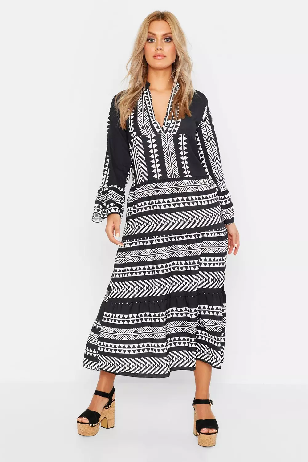 Boohoo best sale aztec dress