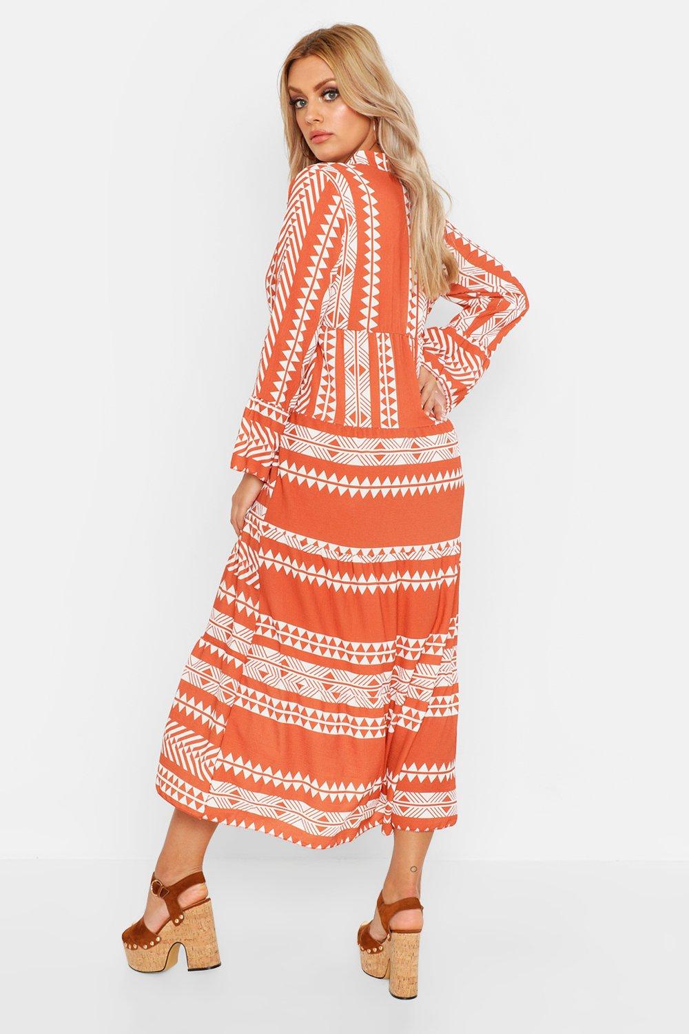 boohoo aztec dress