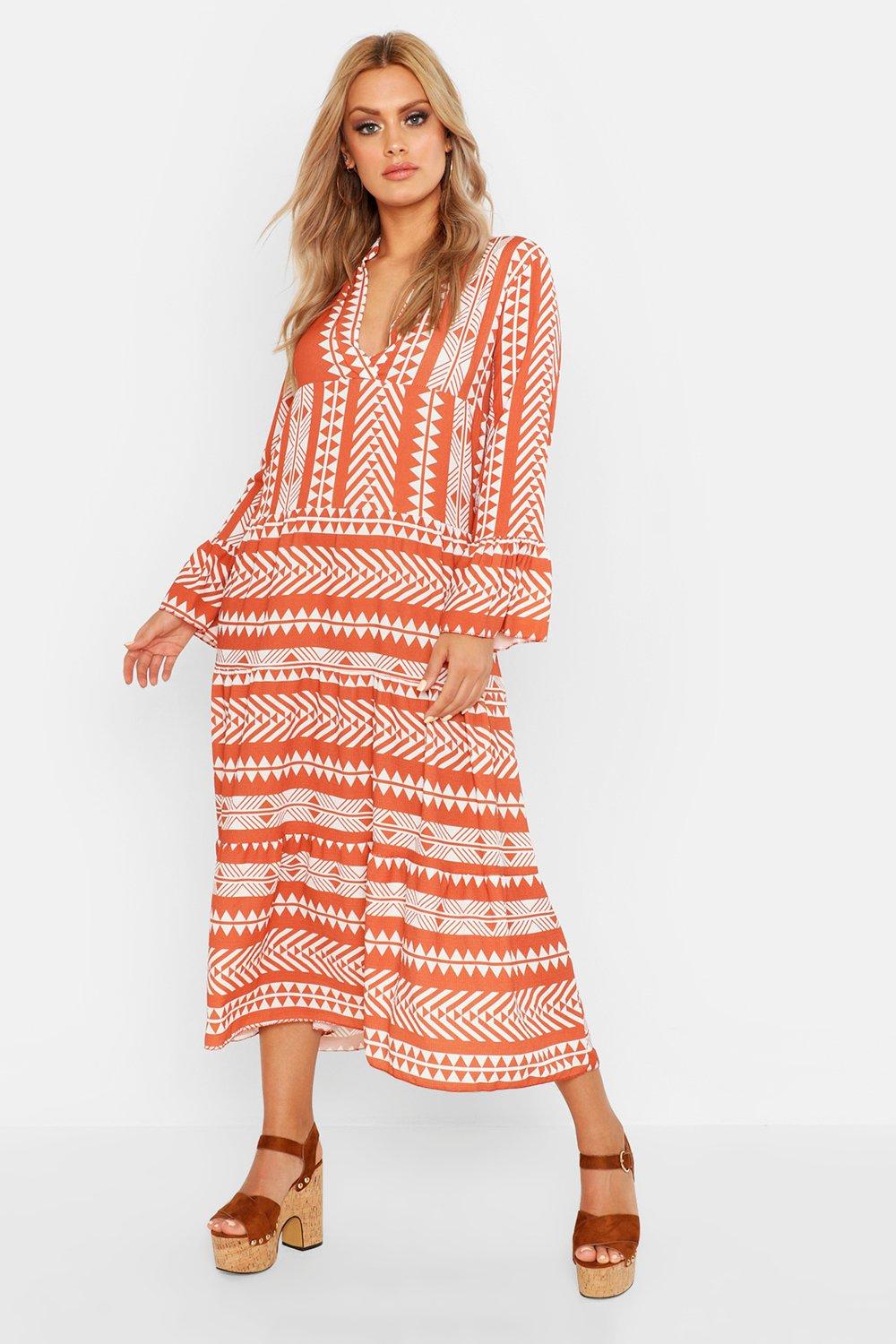 boohoo aztec dress