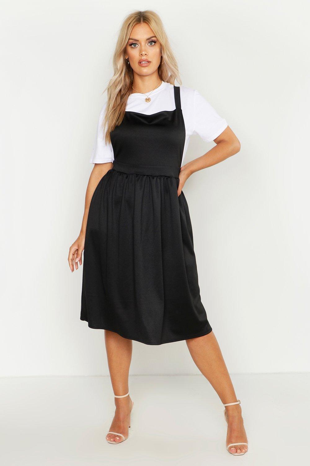 black pinafore dress nz