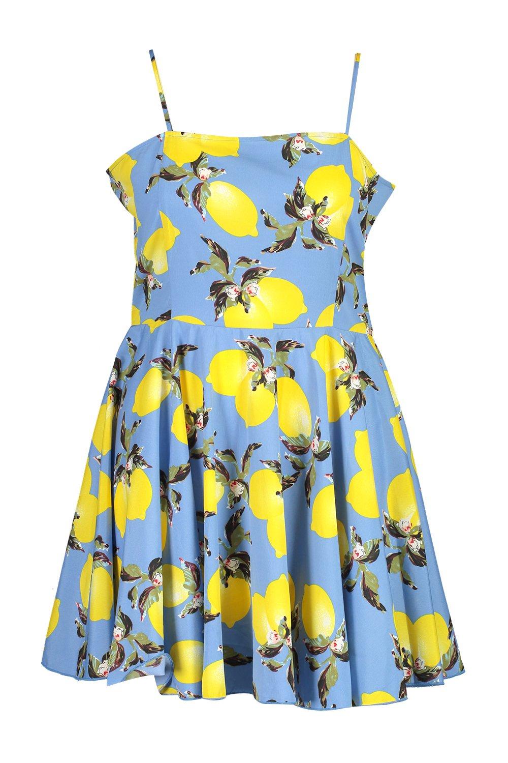 Boohoo hot sale lemon dress