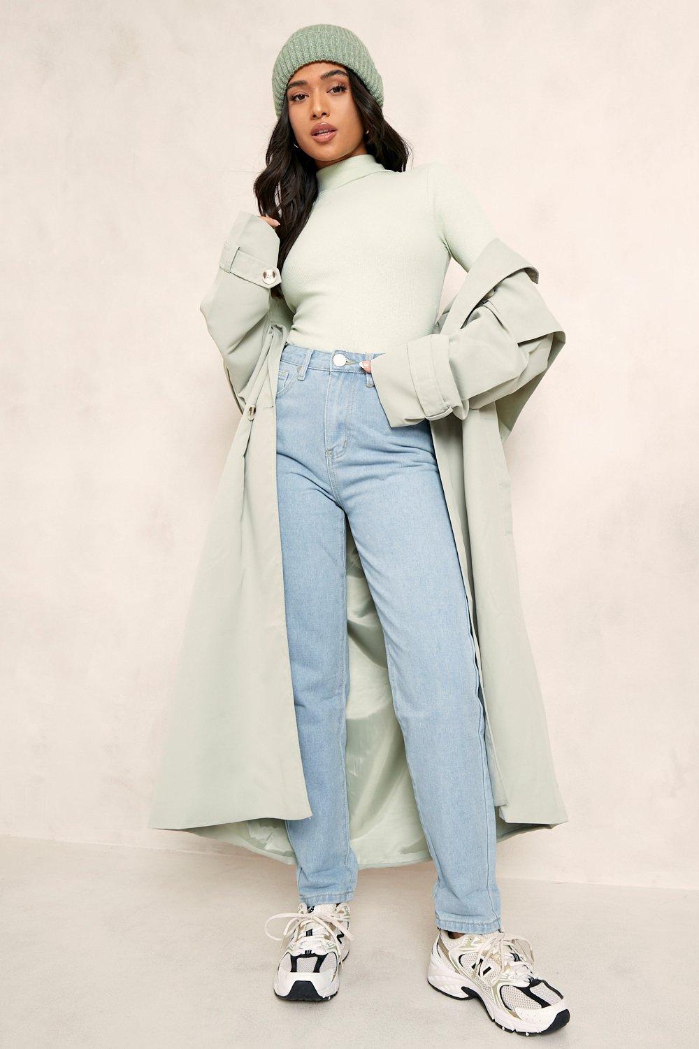 light blue petite mom jeans