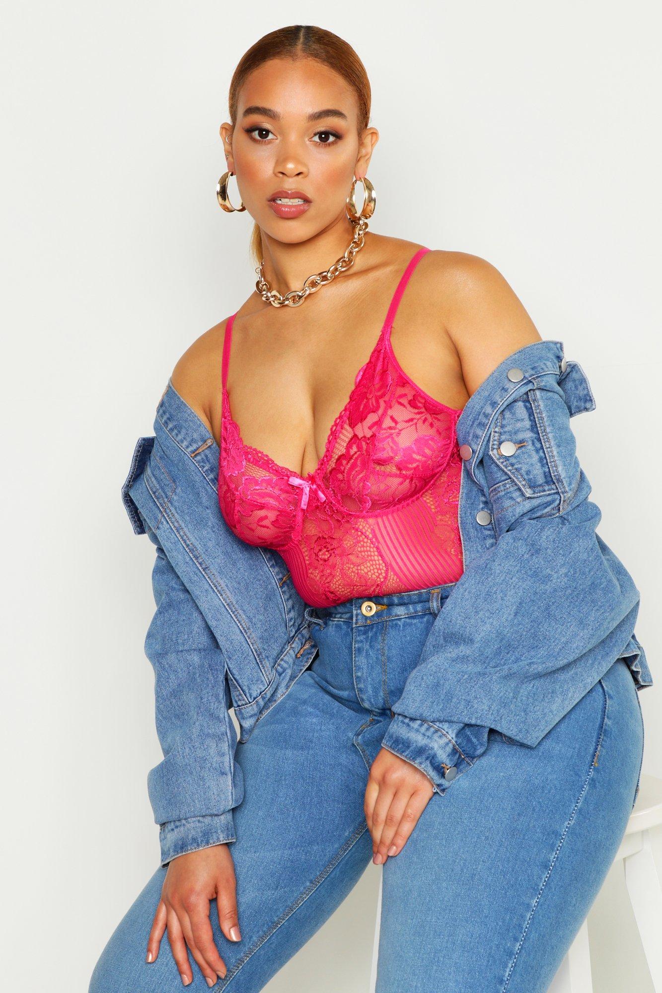 Plus size cheap neon bodysuit