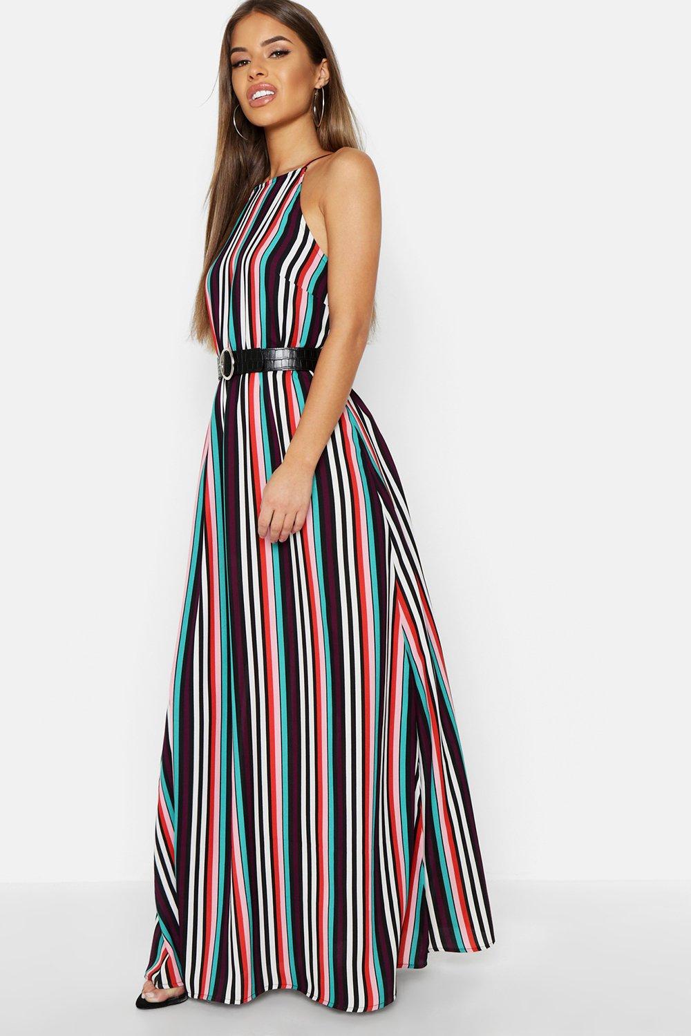 candy stripe maxi dress