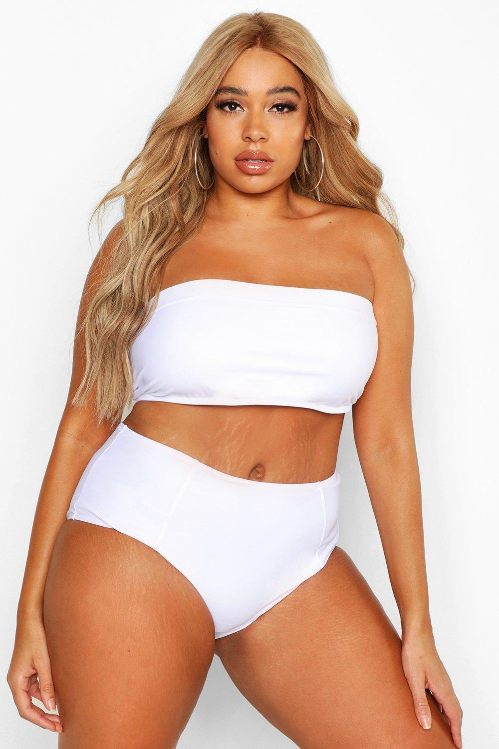 bandeau bikini plus size