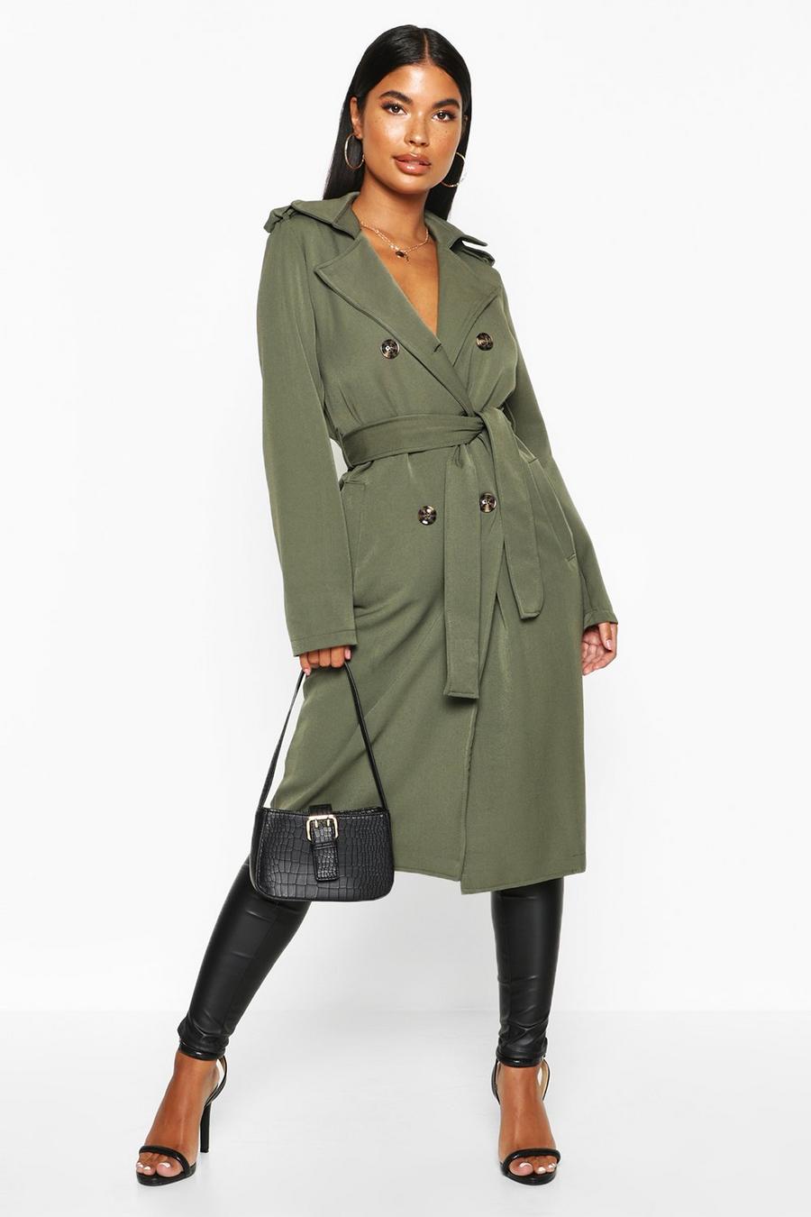 Petite - Trench style utilitaire, Khaki image number 1