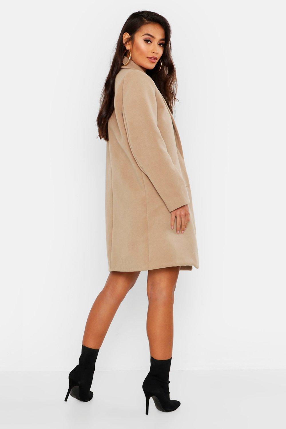 Petite camel duster on sale coat