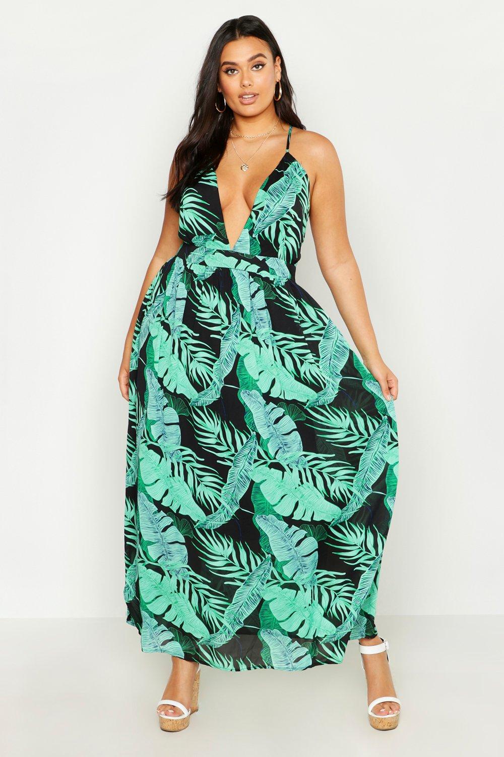 palm print maxi