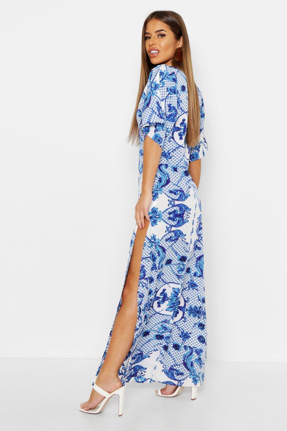 Petite kimono maxi on sale dress