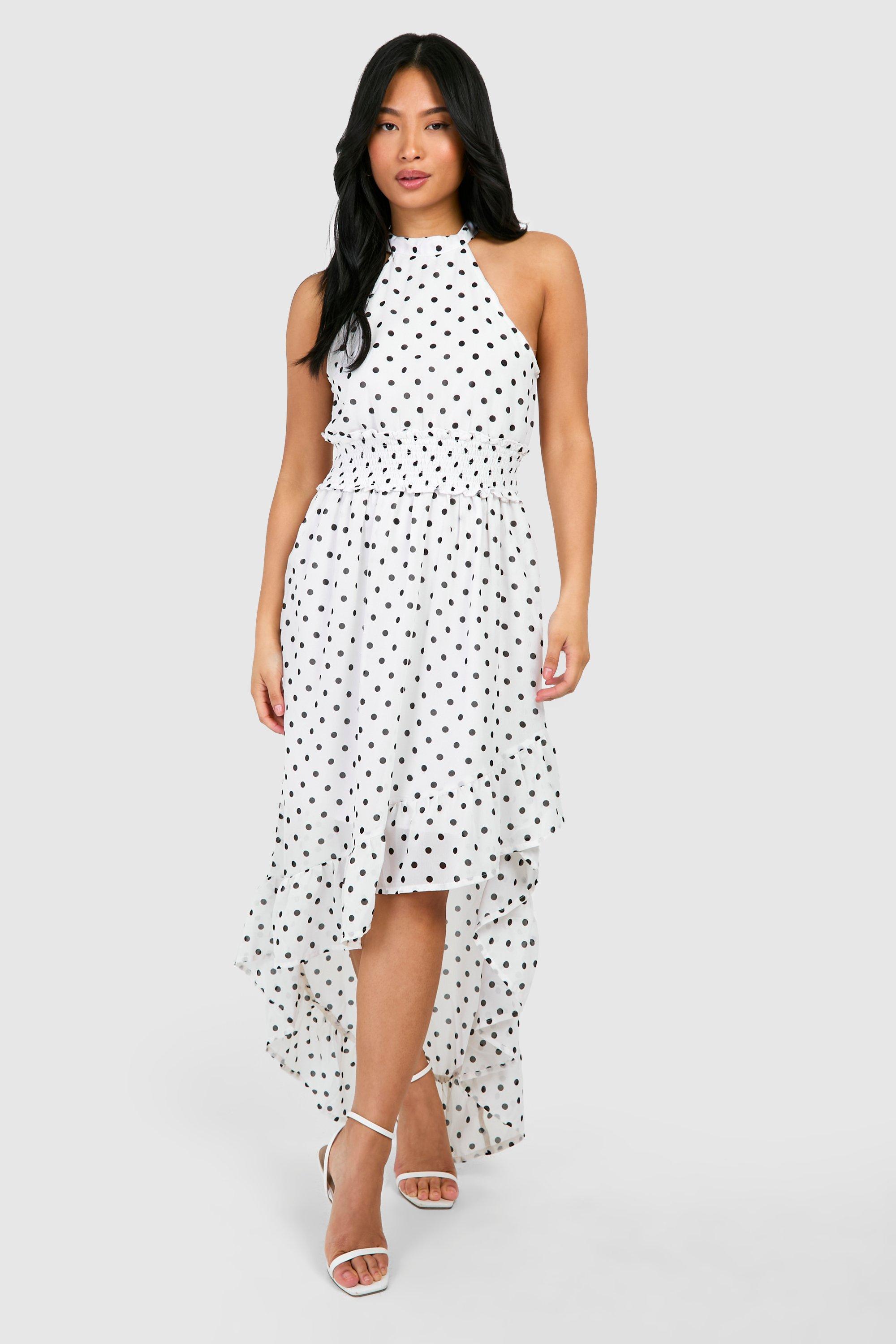 Boohoo high sale low dress